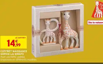 Intermarché Hyper Sophie la girafe coffret naissance offre