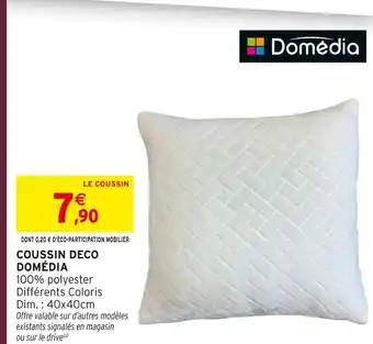 Intermarché Hyper Domédia coussin deco offre