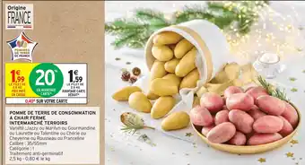 Intermarché Express Intermarché terroirs pommes de terre de consommation à chair ferme offre