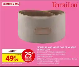 Intermarché Hyper Terraillon ceinture massante dos et ventre offre