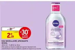 Intermarché Hyper Nivea eau micellaire apaisante offre