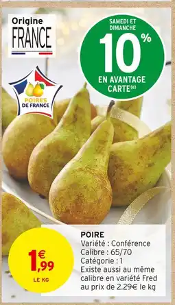 Intermarché Poire conférence offre