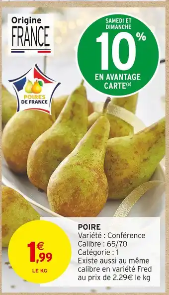 Intermarché Poire conférence offre