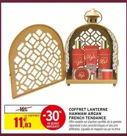 Intermarché Coffret lanterne hammam argan offre