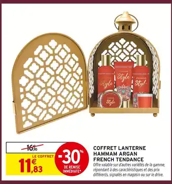 Intermarché Coffret lanterne hammam argan offre