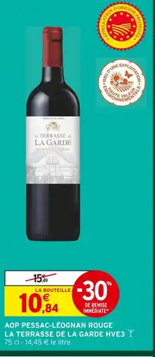 Intermarché La terrasse de la garde aop pessac-léognan rouge hve3 offre