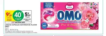 Intermarché Omo lessive capsules x29 rosir de plaisir offre