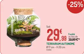 Botanic Terrarium autonome offre