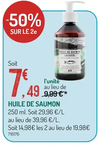 Botanic Huile de saumon offre