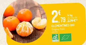 Clémentines bio