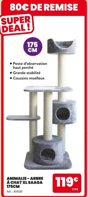 Animalis Animalis arbre à chat xl saaga offre
