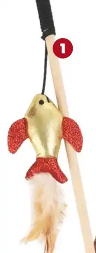 Animalis Wouapy canne a peche poisson paillette grelot offre