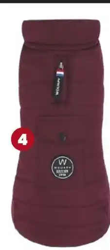 Animalis Wouapy doudoune prune pour chiens offre