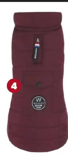 Animalis Wouapy doudoune prune pour chiens offre