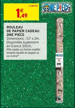 Intermarché One piece rouleau de papier cadeau offre
