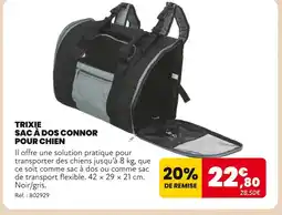 Animalis Trixie sac à dos connor pour chien offre