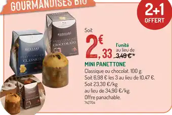 Botanic Borsari mini panettone classico offre