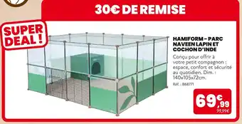 Hamiform parc naveen lapin et cochon d'inde