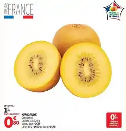 Auchan Supermarché Kiwi jaune offre
