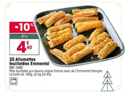 Croque Gel 20 Allumettes feuilletées Emmental offre