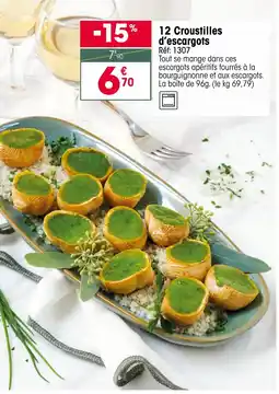 Croque Gel 12 Croustilles d'escargots offre