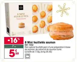 Croque Gel 8 Mini feuilletés saumon offre