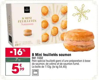 Croque Gel 8 Mini feuilletés saumon offre