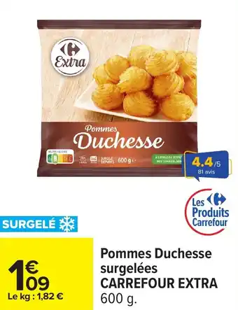 Carrefour Pommes duchesse surgelées carrefour extra offre