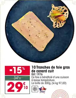 Croque Gel 10 Tranches de foie gras de canard cuit offre
