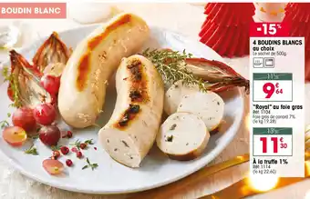 Croque Gel 4 boudins blancs offre