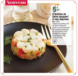 Croque Gel 2 Tartares de Saint-Jacques et ses légumes offre