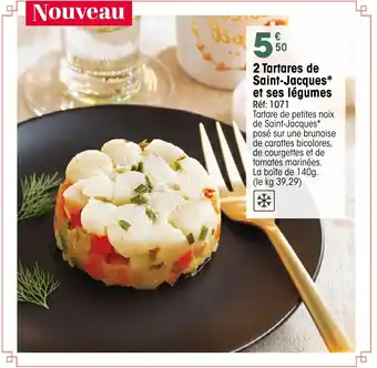 Croque Gel 2 Tartares de Saint-Jacques et ses légumes offre