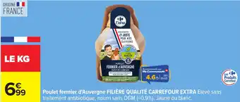Carrefour Poulet fermier d'auvergne filière qualité carrefour extra offre