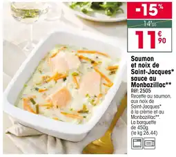 Croque Gel Saumon et noix de Saint-Jacques sauce au Monbazillac offre