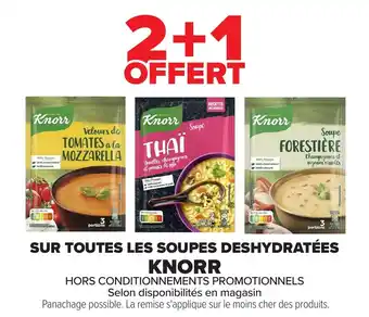 Carrefour Sur toutes les soupes deshydratées knorr offre