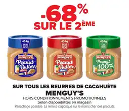 Carrefour Sur tous les beurres de cacahuète menguy's offre
