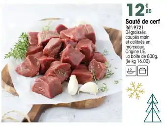 Croque Gel Sauté de cerf offre