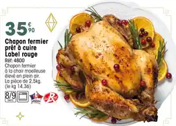 Croque Gel Chapon fermier prêt à cuire Label rouge offre