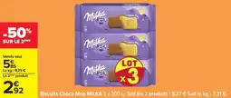 Carrefour Biscuits choco moo milka offre