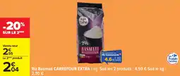 Carrefour Riz basmati carrefour extra offre