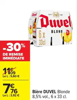 Carrefour Bière duvel offre