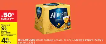 Carrefour Bière affligem offre