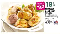 Croque Gel Fricassée de chapon offre