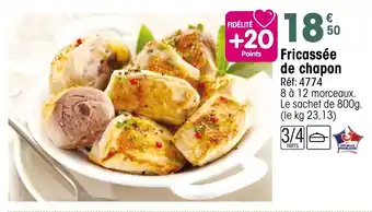 Croque Gel Fricassée de chapon offre