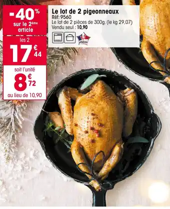 Croque Gel Le lot de 2 pigeonneaux offre