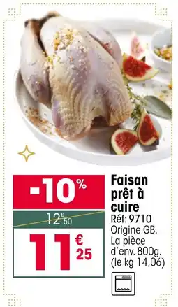 Croque Gel Faisan prêt à cuire offre