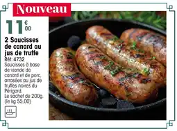 Croque Gel 2 Saucisses de canard au jus de truffe offre
