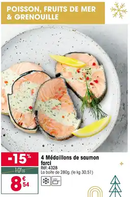 Croque Gel 4 Médaillons de saumon farci offre