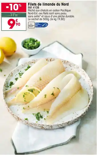 Croque Gel Filets de limande du Nord offre