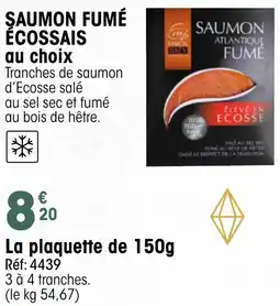 Croque Gel Saumon fumé écossais offre